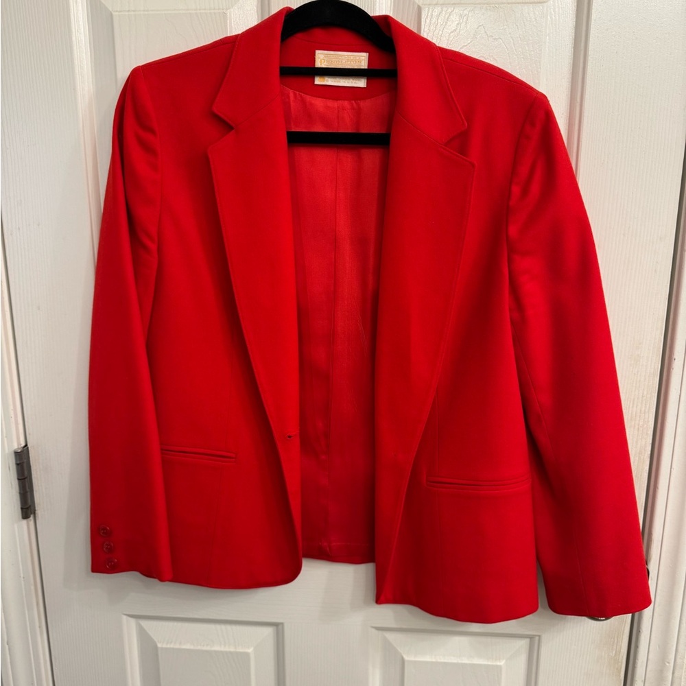 Pendleton Vibrant Scarlet Blazer